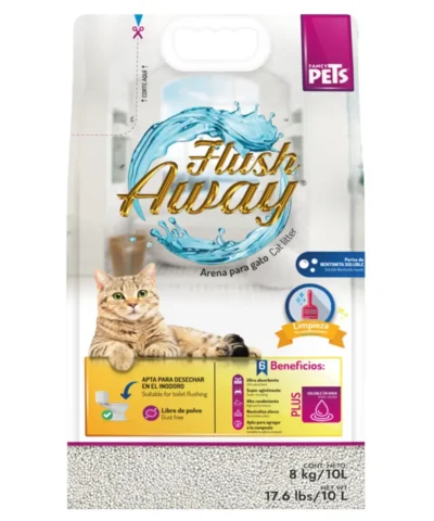 Arena Sanitaria Flush Away 16 Kg - 120 Kg