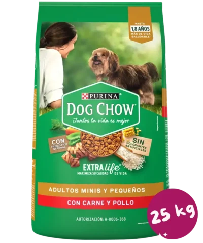 119 Purina Dog Chow Adulto Minis y Pequeños 25 Kg